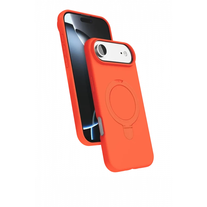 Newface Apple iPhone 17 Air Regal Magsafe Standlı Kapak - Turuncu
