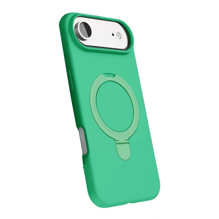 Newface Apple iPhone 17 Air Regal Magsafe Standlı Kapak - Yeşil