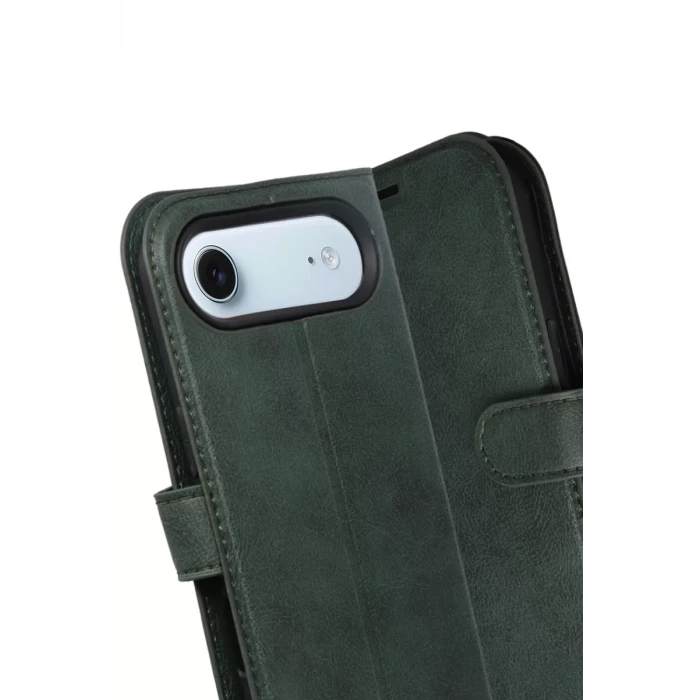 Newface Apple iPhone 17 Air Trend S Plus Kapaklı Kılıf - Yeşil