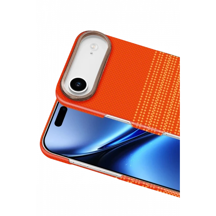 Newface Apple iPhone 17 Air Vega Magsafe Kapak - Turuncu