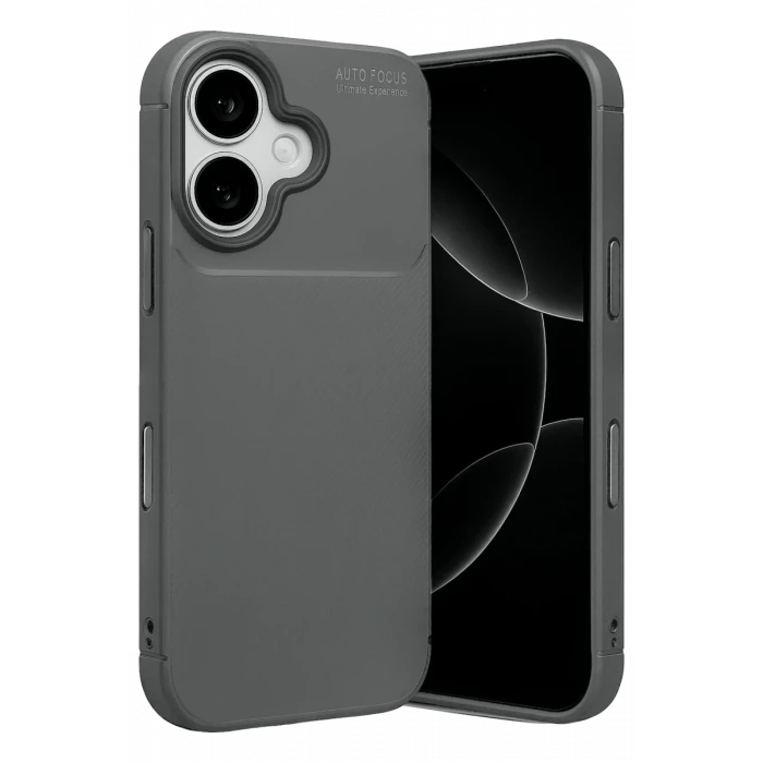 Newface Apple iPhone 17 Auto Focus Karbon Kapak - Gri