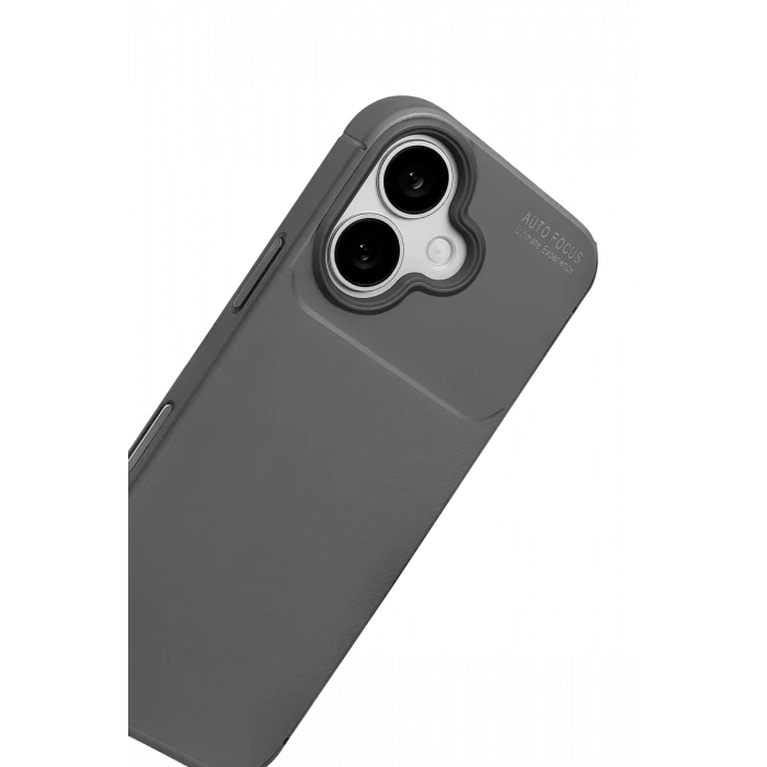 Newface Apple iPhone 17 Auto Focus Karbon Kapak - Gri