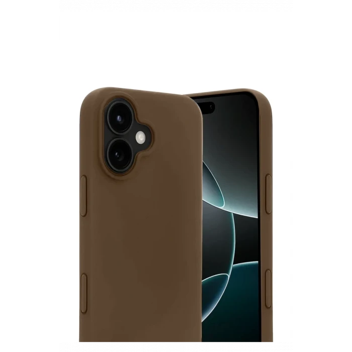 Newface Apple iPhone 17 First Silikon - Kahverengi
