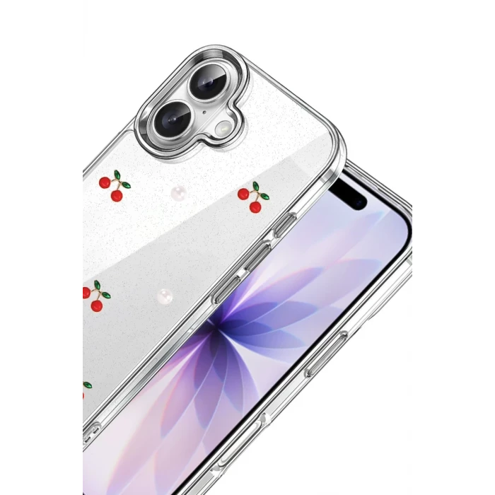 Newface Apple iPhone 17 Fiyonk Desenli Kapak - Desen 9