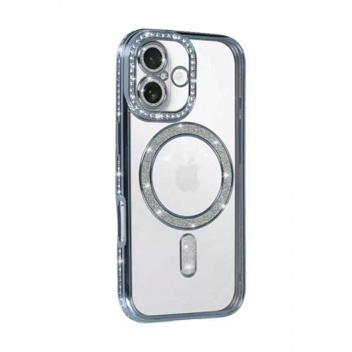 Newface Apple iPhone 17 Joke Simli Magneticsafe Kılıf - Mavi