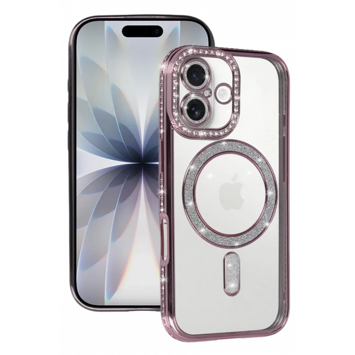 Newface Apple iPhone 17 Joke Simli Magneticsafe Kılıf - Pembe