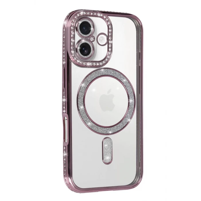 Newface Apple iPhone 17 Joke Simli Magneticsafe Kılıf - Pembe