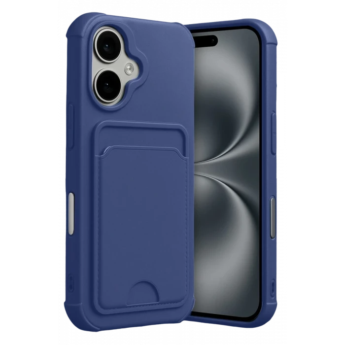 Newface Apple iPhone 17 Kelvin Kartvizitli Silikon - Lacivert