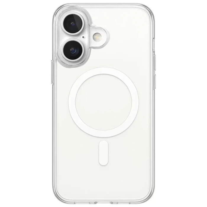 Newface Apple iPhone 17 Kılıf Magneticsafe Şeffaf Silikon - Şeffaf