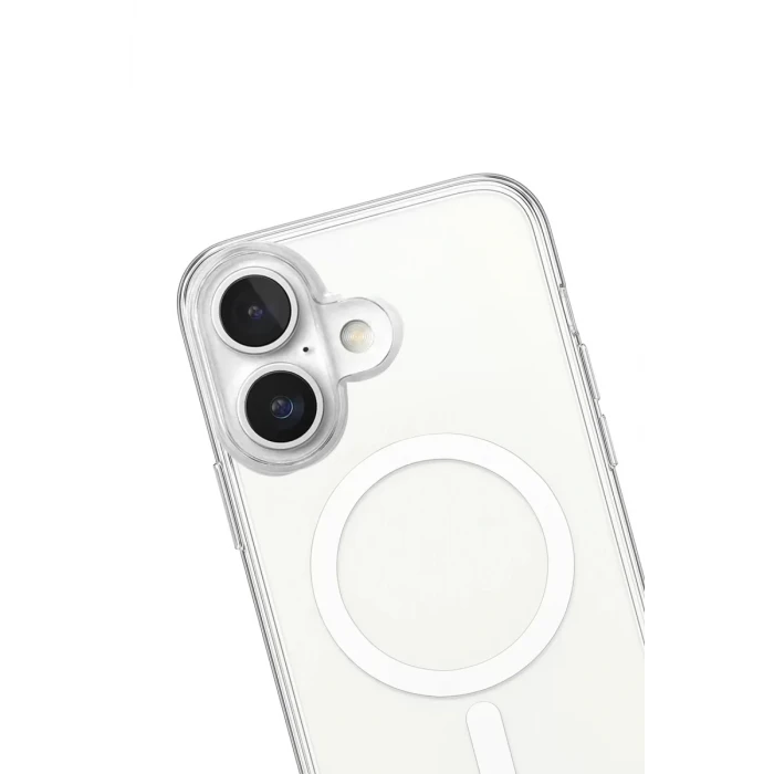 Newface Apple iPhone 17 Kılıf Magneticsafe Şeffaf Silikon - Şeffaf