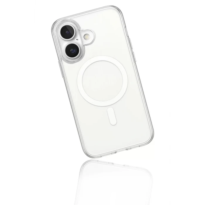Newface Apple iPhone 17 Kılıf Magneticsafe Şeffaf Silikon - Şeffaf