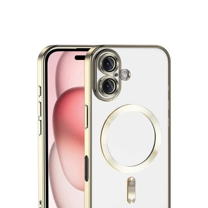 Newface Apple iPhone 17 Kross Magneticsafe Kapak - Gold