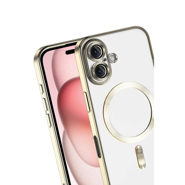 Newface Apple iPhone 17 Kross Magneticsafe Kapak - Gold