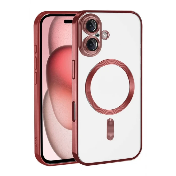 Newface Apple iPhone 17 Kross Magneticsafe Kapak - Kırmızı