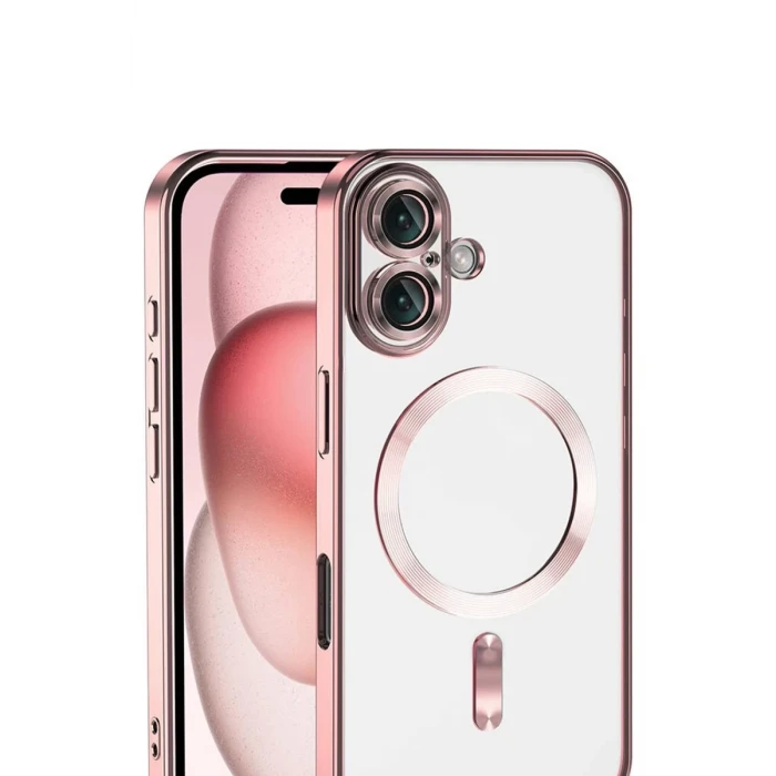 Newface Apple iPhone 17 Kross Magneticsafe Kapak - Rose
