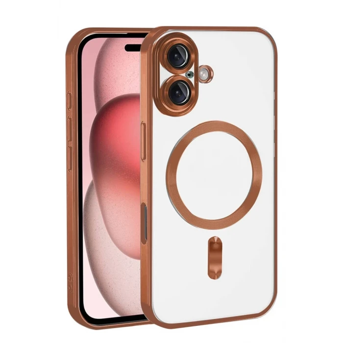 Newface Apple iPhone 17 Kross Magneticsafe Kapak - Turuncu