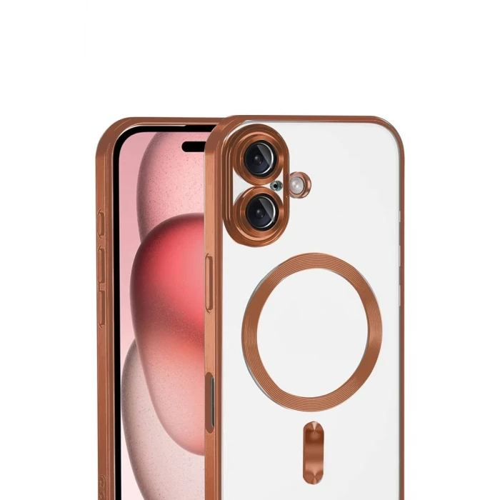 Newface Apple iPhone 17 Kross Magneticsafe Kapak - Turuncu