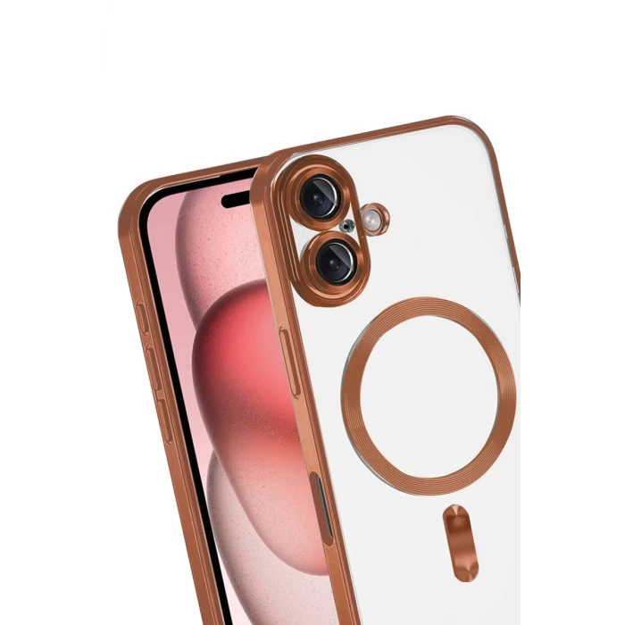 Newface Apple iPhone 17 Kross Magneticsafe Kapak - Turuncu
