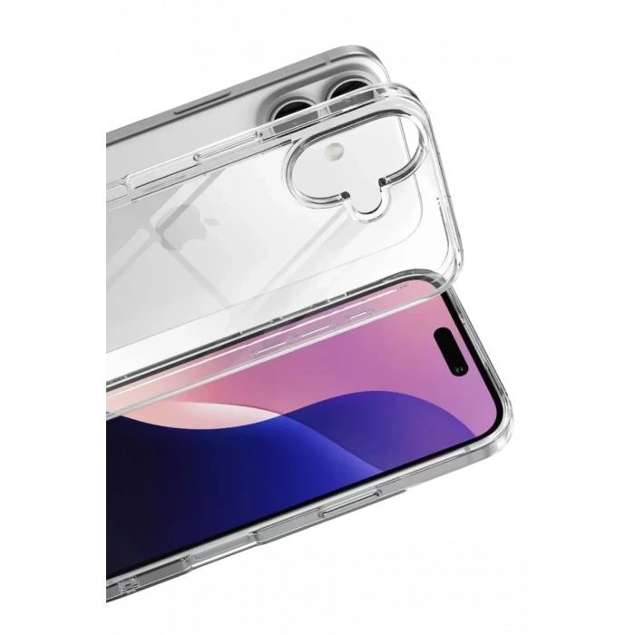 Newface Apple iPhone 17 Lüx Şeffaf Silikon - Şeffaf