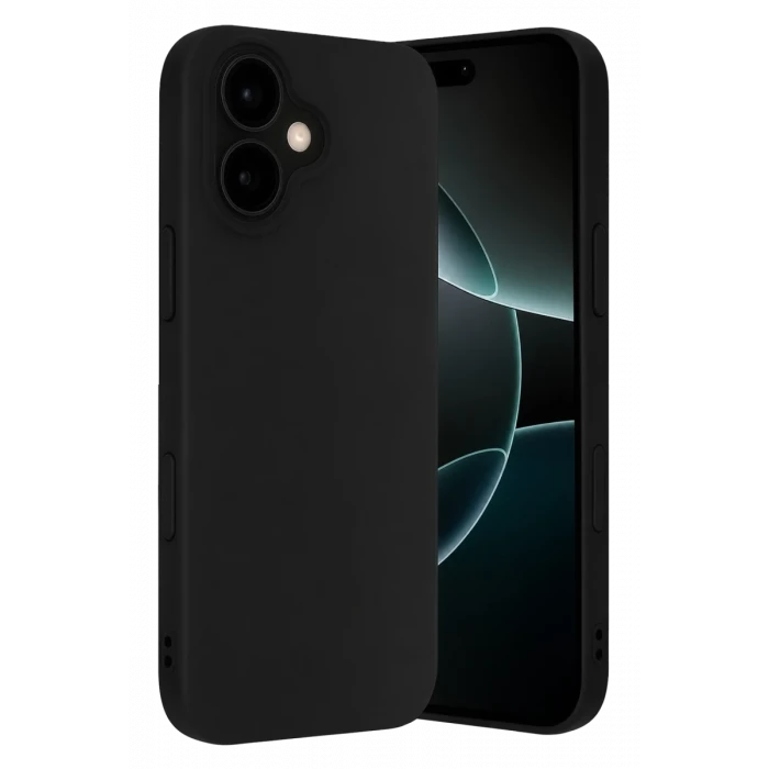Newface Apple iPhone 17 Nano içi Kadife Silikon - Siyah