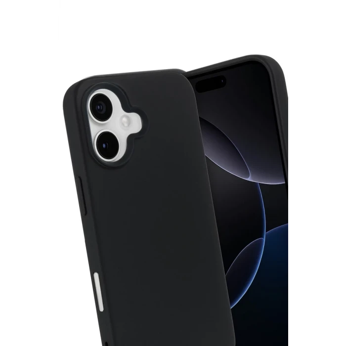 Newface Apple iPhone 17 Nano içi Kadife Silikon - Siyah