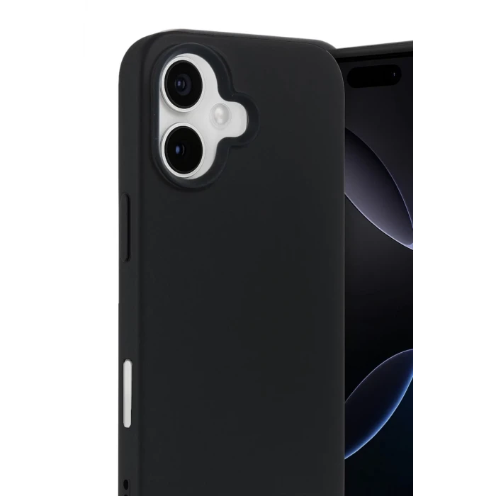 Newface Apple iPhone 17 Nano içi Kadife Silikon - Siyah