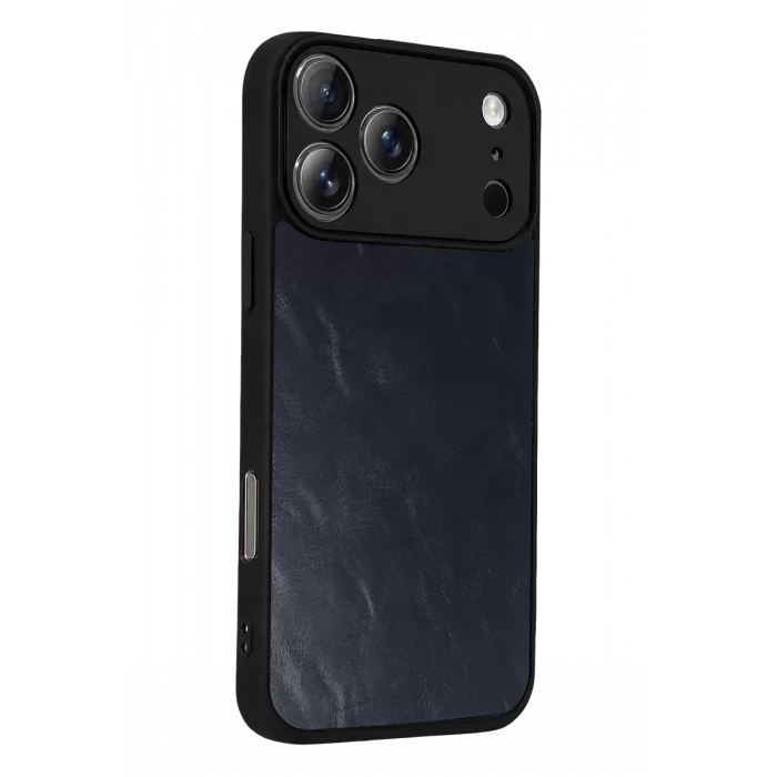 Newface Apple iPhone 17 Pro Aras Deri Kapak - Lacivert