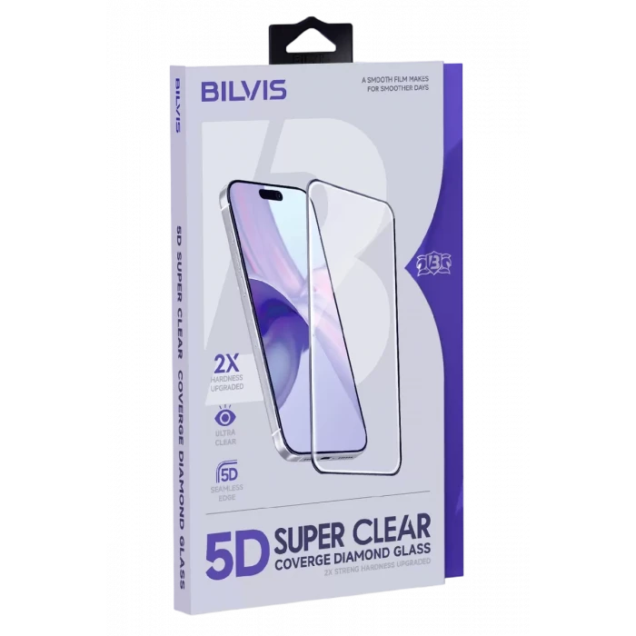 Newface Apple iPhone 17 Pro Bilvis 5D Super Clear Diamond Cam Ekran Koruyucu