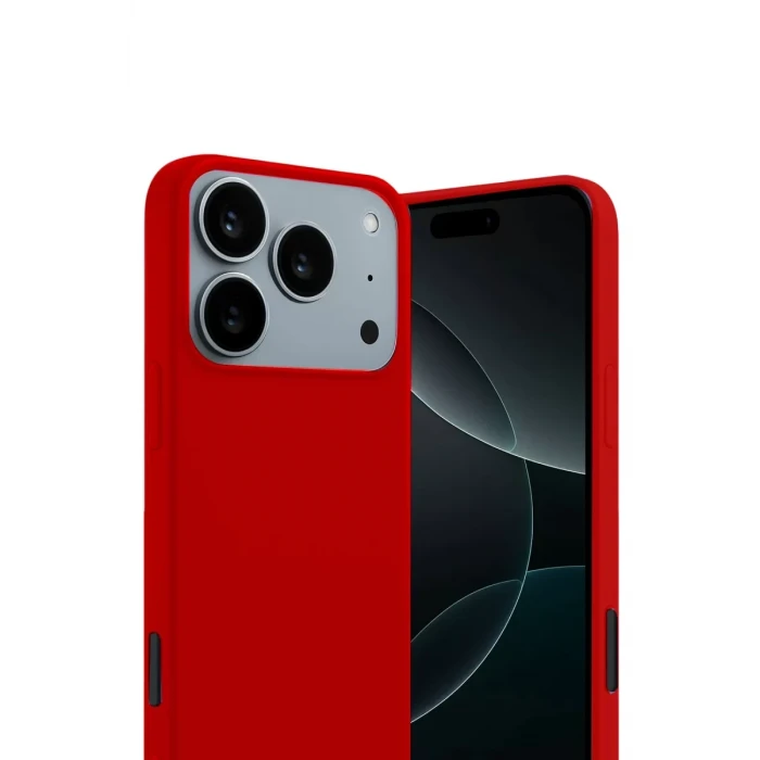 Newface Apple iPhone 17 Pro First Silikon - Kırmızı