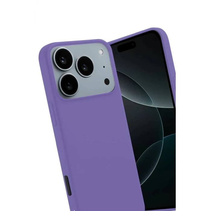 Newface Apple iPhone 17 Pro First Silikon - Lila