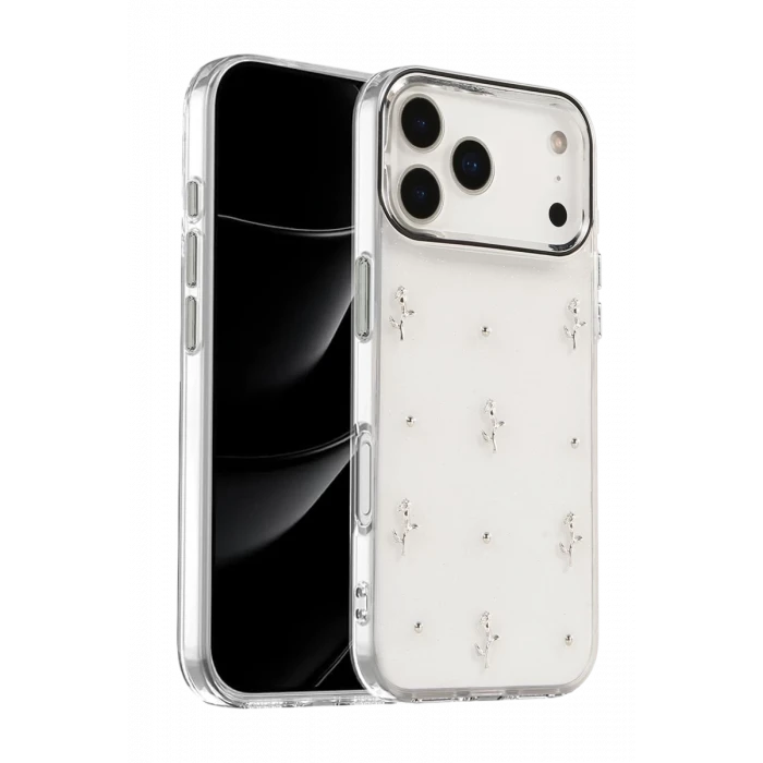 Newface Apple iPhone 17 Pro Fiyonk Desenli Kapak - Desen 4