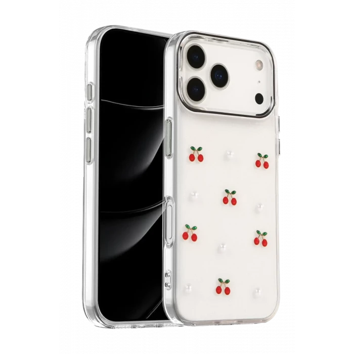 Newface Apple iPhone 17 Pro Fiyonk Desenli Kapak - Desen 9