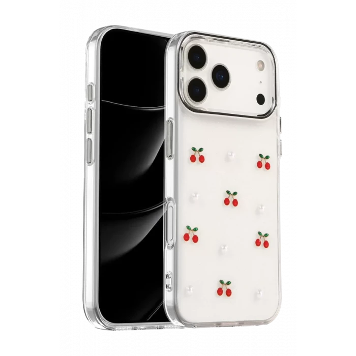 Newface Apple iPhone 17 Pro Fiyonk Desenli Kapak - Desen 9