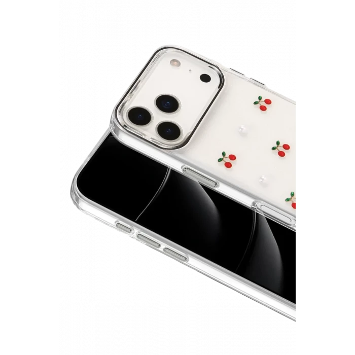 Newface Apple iPhone 17 Pro Fiyonk Desenli Kapak - Desen 9