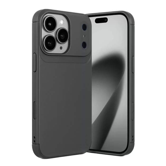 Newface Apple iPhone 17 Pro Max Auto Focus Karbon Kapak - Gri