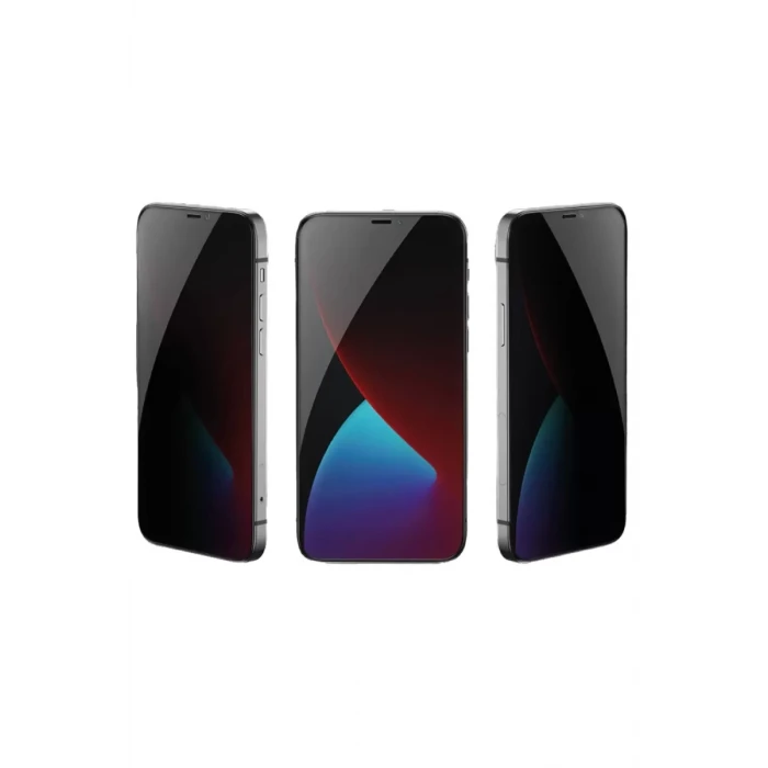 Newface Apple iPhone 17 Pro Max Bilvis 5D Privacy Diamond Hayalet Cam Ekran Koruyucu