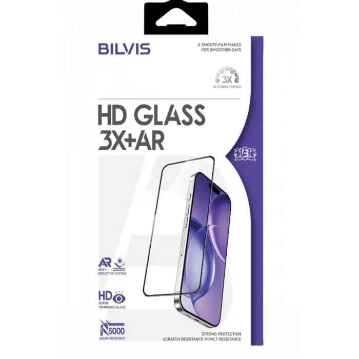 Newface Apple iPhone 17 Pro Max Bilvis 3X AR HD Cam Ekran Koruyucu - Siyah