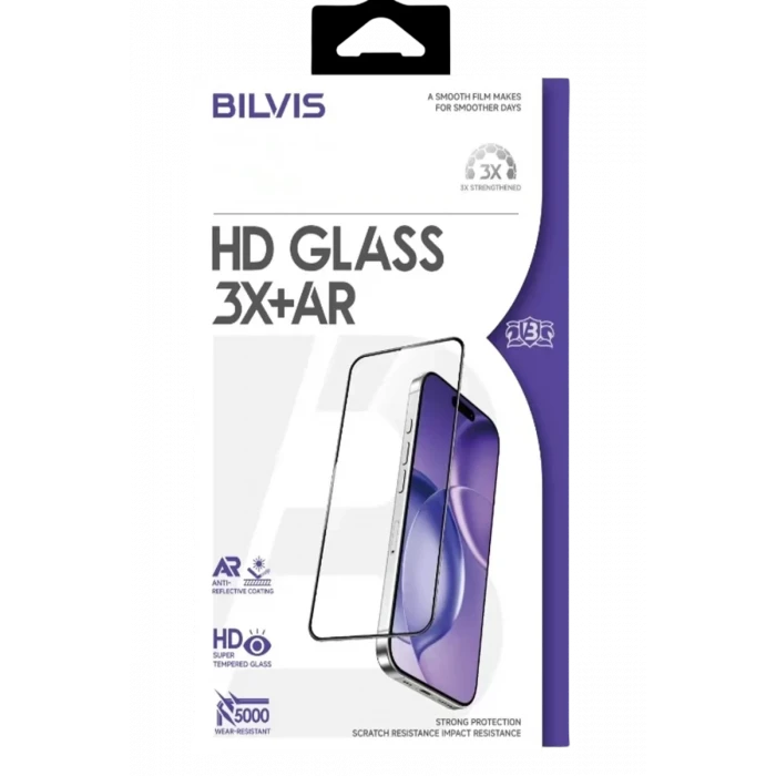 Newface Apple iPhone 17 Pro Max Bilvis 3X AR HD Cam Ekran Koruyucu - Siyah