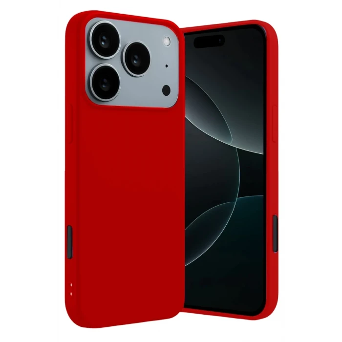 Newface Apple iPhone 17 Pro Max First Silikon - Kırmızı