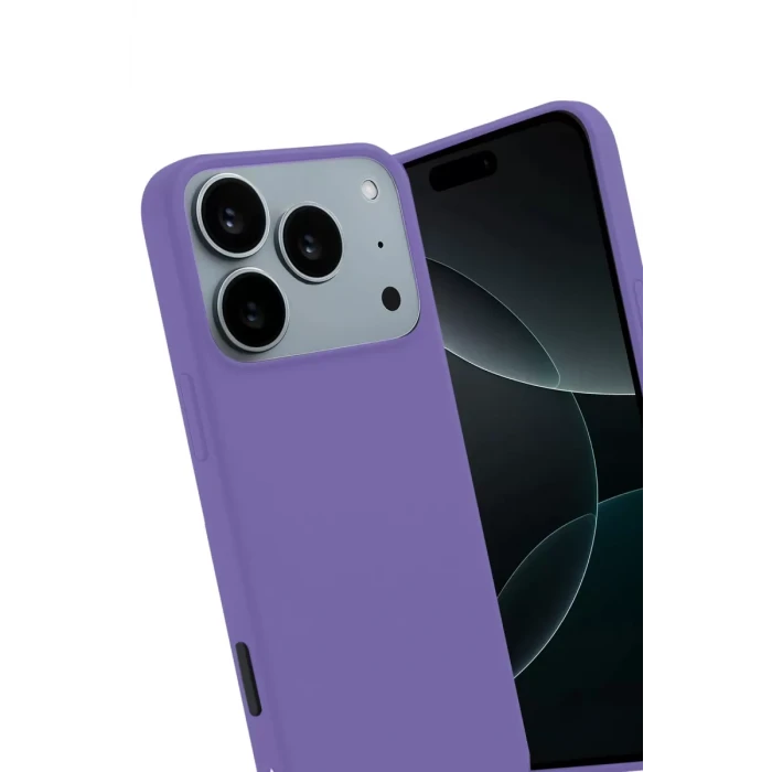 Newface Apple iPhone 17 Pro Max First Silikon - Lila