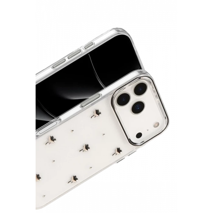 Newface Apple iPhone 17 Pro Max Fiyonk Desenli Kapak - Desen 1