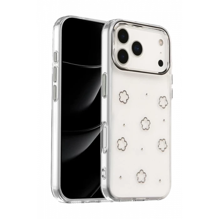 Newface Apple iPhone 17 Pro Max Fiyonk Desenli Kapak - Desen 2