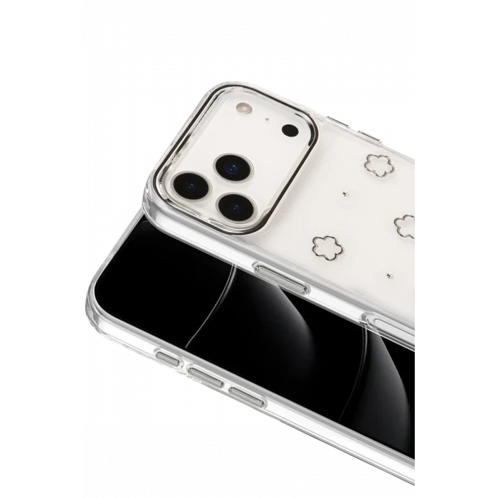 Newface Apple iPhone 17 Pro Max Fiyonk Desenli Kapak - Desen 2