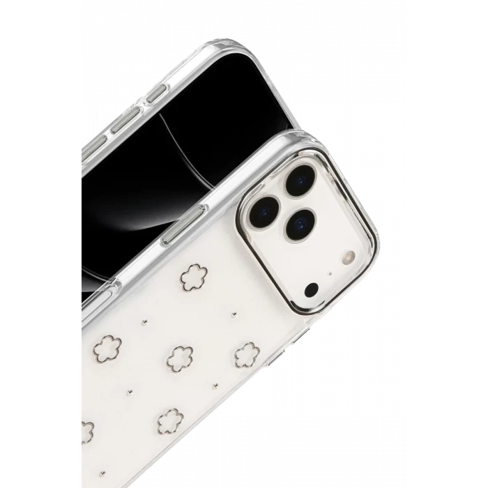Newface Apple iPhone 17 Pro Max Fiyonk Desenli Kapak - Desen 2