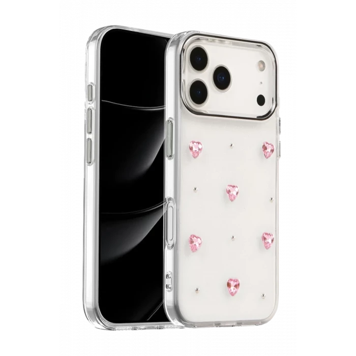 Newface Apple iPhone 17 Pro Max Fiyonk Desenli Kapak - Desen 3