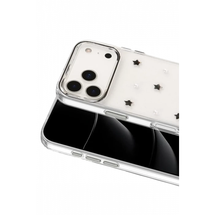 Newface Apple iPhone 17 Pro Max Fiyonk Desenli Kapak - Desen 7