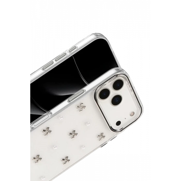 Newface Apple iPhone 17 Pro Max Fiyonk Desenli Kapak - Desen 8