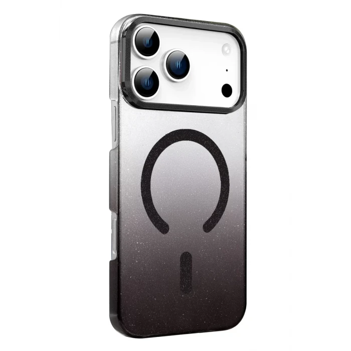 Newface Apple iPhone 17 Pro Max Glossy Magsafe Kapak - Siyah