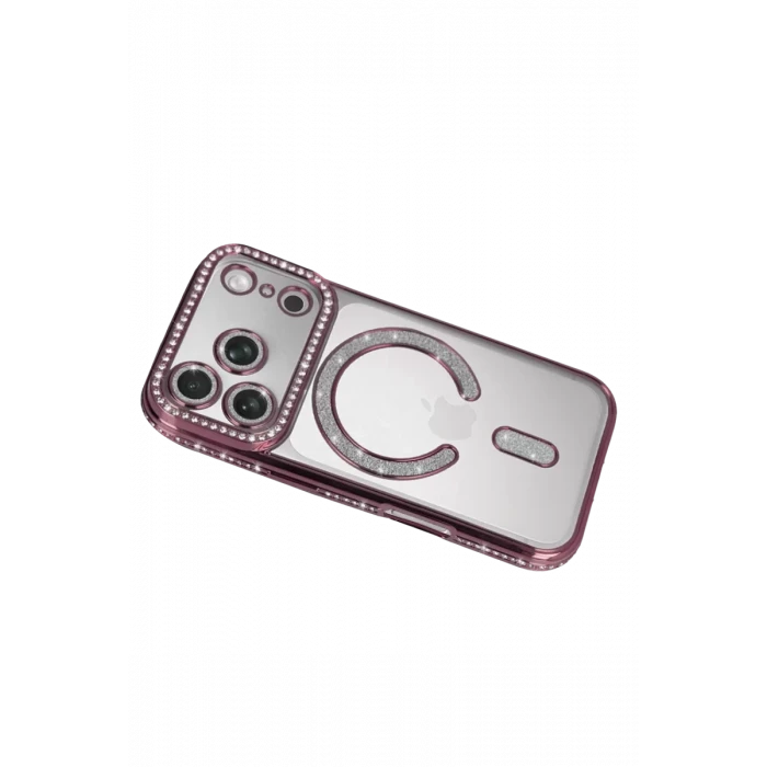 Newface Apple iPhone 17 Pro Max Joke Simli Magneticsafe Kılıf - Pembe