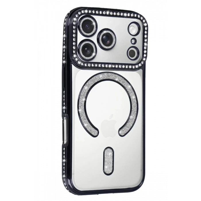 Newface Apple iPhone 17 Pro Max Joke Simli Magneticsafe Kılıf - Siyah